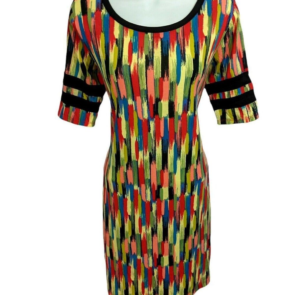 Lularoe Multicolored Julia Stretch Dress Size M